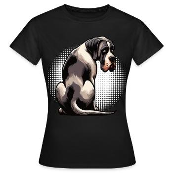 Great Dane Great Dane Owner Great Dane Fan - Women's T-Shirt - black - Front - AI Model Female 172 dark (172cm)