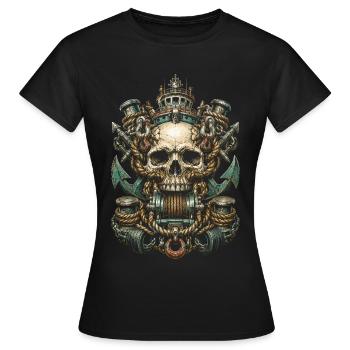 Schleppschiffe Schlepper - Frauen T-Shirt - Schwarz - Vorne - AI Model Female 172 dark (172cm)