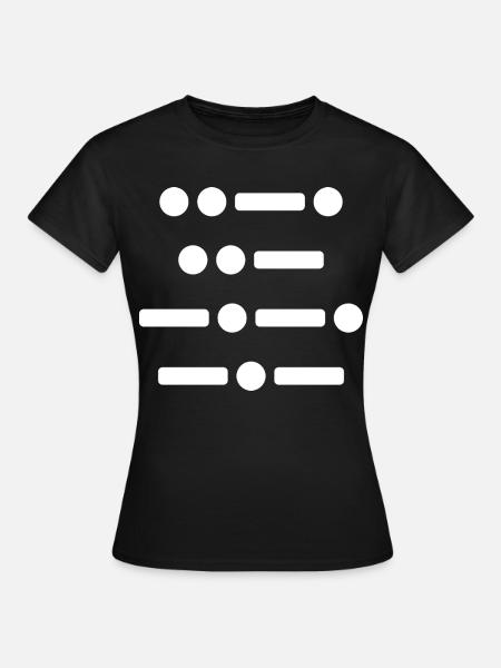 im Morsecode - Frauen T-Shirt - Schwarz