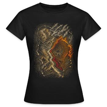 Feuerwehr Feuerwehrgruppen - Frauen T-Shirt - Schwarz - Vorne - AI Model Female 172 dark (172cm)