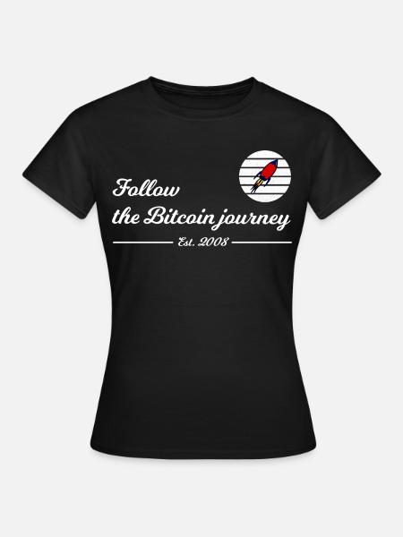 Bitcoin-Reise folgen - Frauen T-Shirt - Schwarz