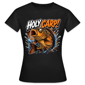 Karpfenfischen Heiliger Karpfen - Frauen T-Shirt - Schwarz - Vorne - AI Model Female 172 dark (172cm)