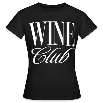 Wine Club - Frauen T-Shirt - Schwarz - Vorne - AI Model Female 172 dark (172cm)