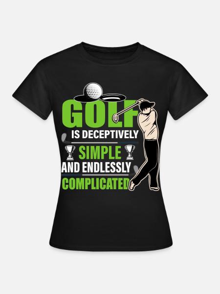Golf - Frauen T-Shirt - Schwarz