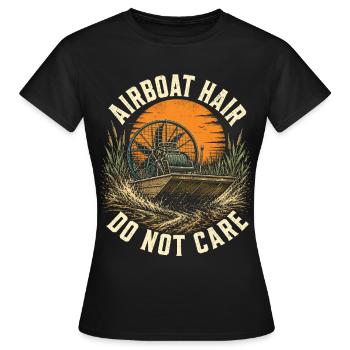 Swamp Airboat Hair - Women's T-Shirt - black - Front - AI Model Female 172 dark (172cm)