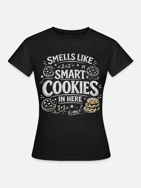 Hier riecht es nach klugen Leuten | Schulhumor - Frauen T-Shirt - Schwarz