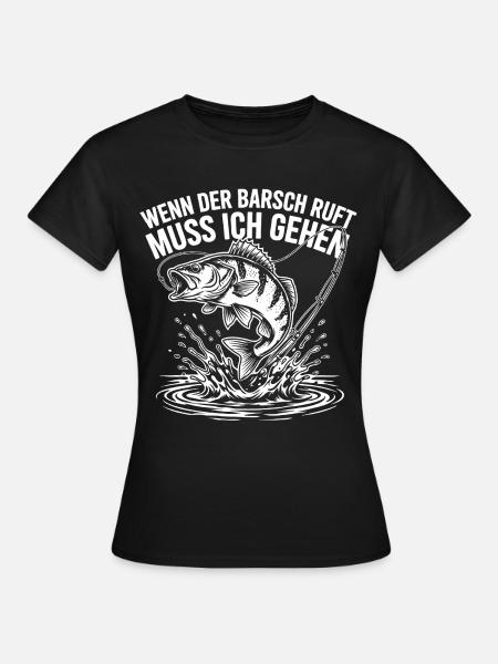 Barsch Angeln - Frauen T-Shirt - Schwarz