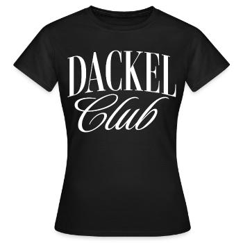 Dackel Club - Frauen T-Shirt - Schwarz - Vorne - AI Model Female 172 dark (172cm)