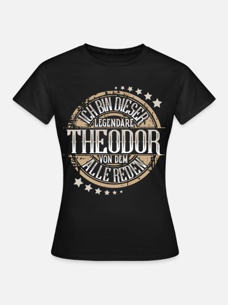 Theodor - Frauen T-Shirt - Schwarz