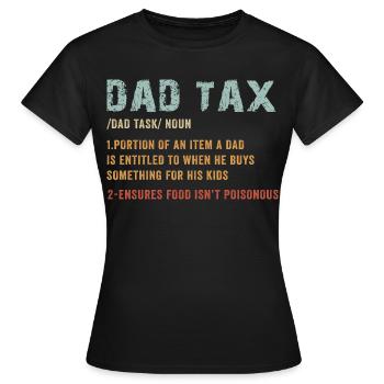 Papa-Steuerdefinition Tee - Frauen T-Shirt - Schwarz - Vorne - AI Model Female 172 dark (172cm)