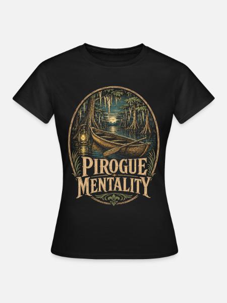 Sumpf Pirogue Mentality - Frauen T-Shirt - Schwarz