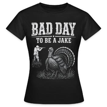 Jagdjäger, Truthahn Humor Vintage-Geschenk - Frauen T-Shirt - Schwarz - Vorne - AI Model Female 172 dark (172cm)