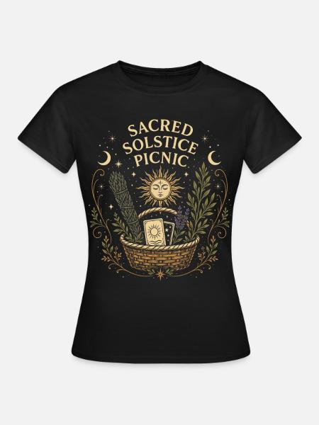 Midsummer Picnic - Mittsommer Picknick - Frauen T-Shirt - Schwarz