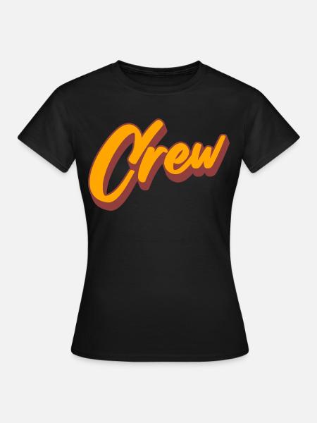 Crew - Frauen T-Shirt - Schwarz