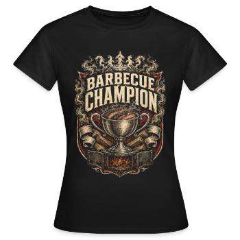 Concours de BBQ - T-shirt Femme - noir - Devant - AI Model Female 172 dark (172cm)