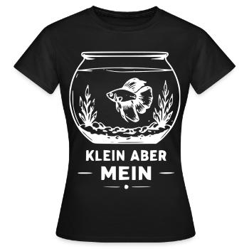 Kleines Eigenes Fischglas - Frauen T-Shirt - Schwarz - Vorne - AI Model Female 172 dark (172cm)