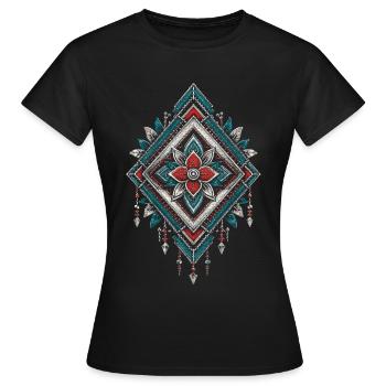 Hmong - Women's T-Shirt - black - Front - AI Model Female 172 dark (172cm)