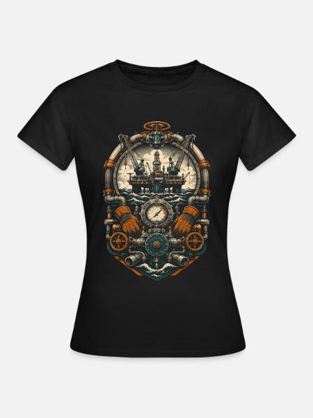 Tiefseearbeiter - Frauen T-Shirt - Schwarz