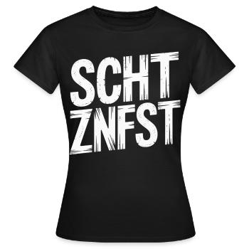 Festival de tir - T-shirt Femme - noir - Devant - AI Model Female 172 dark (172cm)