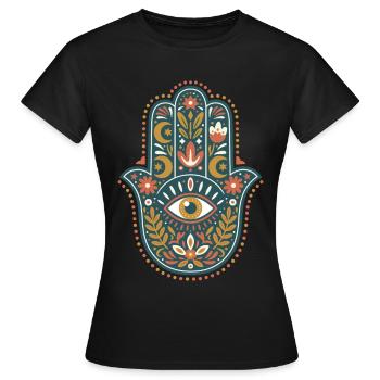 Spiritualität Heilige Geometrie Glaubenssymbol Zen - Frauen T-Shirt - Schwarz - Vorne - AI Model Female 172 dark (172cm)