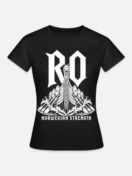 Ro! Ro! Ro Ro Norway Viking Ship T-Shirt - Women's T-Shirt - black