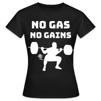 Kein Gas ohne Steigerungen Gewichtheber-Tee - Frauen T-Shirt - Schwarz - Vorne - AI Model Female 172 dark (172cm)