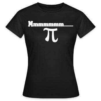 Pi Aesthetics in Math Style Cake Sarcastic - Women's T-Shirt - black - Front - AI Model Female 172 dark (172cm)