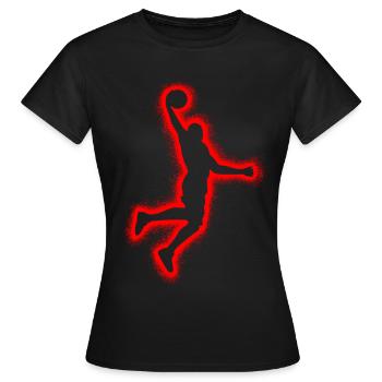 Joueurs de basket Enfants Garçons Basketball Masculin - T-shirt Femme - noir - Devant - AI Model Female 172 dark (172cm)