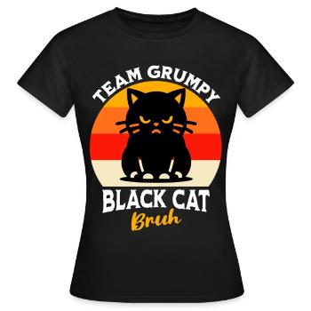 Team Black Cat - Women's T-Shirt - black - Front - AI Model Female 172 dark (172cm)