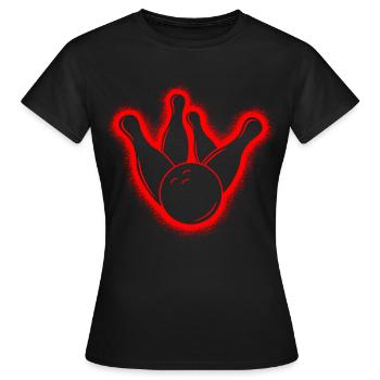 Bowling Ball Enfants Garçons Bowling - T-shirt Femme - noir - Devant - AI Model Female 172 dark (172cm)