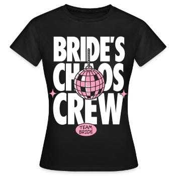 L’équipe du Chaos de la Mariée - T-shirt Femme - noir - Devant - AI Model Female 172 dark (172cm)