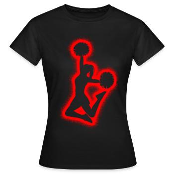 Pom-pom girls Girls Girls Cheerleaders - T-shirt Femme - noir - Devant - AI Model Female 172 dark (172cm)