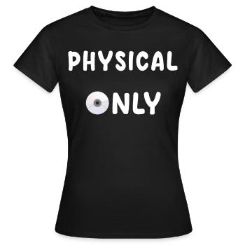 no disc no buy - Women's T-Shirt - black - Front - AI Model Female 172 dark (172cm)
