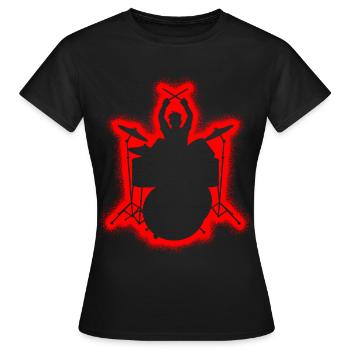 Drummers Drummers Children Men Drums - Women's T-Shirt - black - Front - AI Model Female 172 dark (172cm)