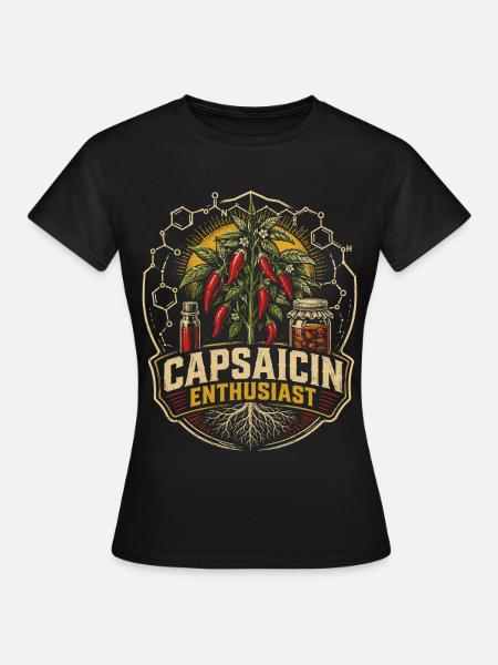 Chili Grower Chilis Anbauen Capsaicin Enthusiast - Frauen T-Shirt - Schwarz