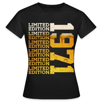 LIMITED EDITION 1971 BEER 55TH BIRTHDAY - Women's T-Shirt - black - Front - AI Model Female 172 dark (172cm)