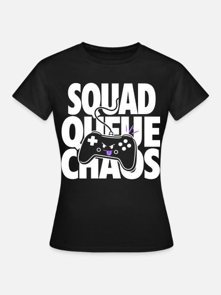 Squad Queue Chaos Gaming Controller - Frauen T-Shirt - Schwarz