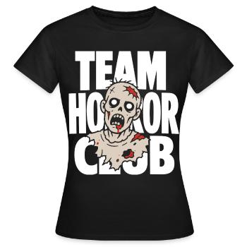 Équipe Horror Club Blood Zombie - T-shirt Femme - noir - Devant - AI Model Female 172 dark (172cm)