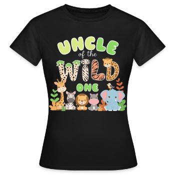 Oncle du Sauvage - T-shirt Femme - noir - Devant - AI Model Female 172 dark (172cm)