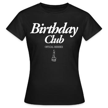 Anniversaire CLub - T-shirt Femme - noir - Devant - AI Model Female 172 dark (172cm)