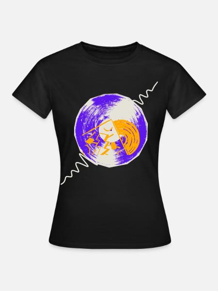 vinyl records - Women's T-Shirt - black