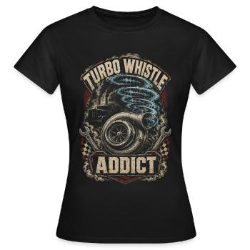Rolling Coal Turbo Whistle - Women's T-Shirt - black - Front - AI Model Female 172 dark (172cm)