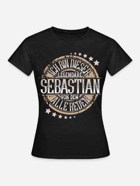 Sebastian - Frauen T-Shirt - Schwarz