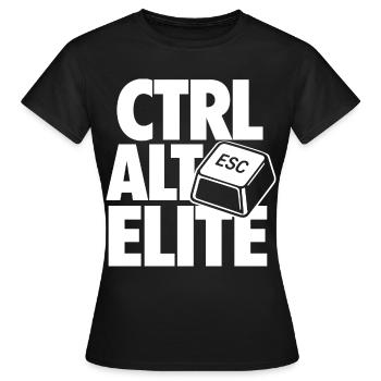 Ctrl Alt Elite Programmer - Women's T-Shirt - black - Front - AI Model Female 172 dark (172cm)