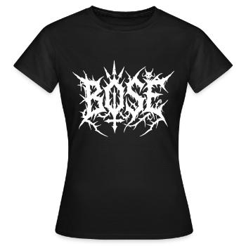 Evil Death Metal Logo - Women's T-Shirt - black - Front - AI Model Female 172 dark (172cm)