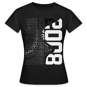 18 ANS ÉDITION LIMITÉE 2008 18E ANNIVERSAIRE - T-shirt Femme - noir - Devant - AI Model Female 172 dark (172cm)