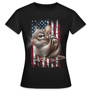 Degu US Degu - T-shirt Femme - noir - Devant - AI Model Female 172 dark (172cm)