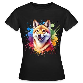 Dingo chien sauvage australien - T-shirt Femme - noir - Devant - AI Model Female 172 dark (172cm)