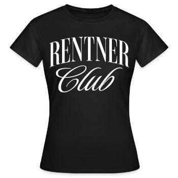 Club des retraités - T-shirt Femme - noir - Devant - AI Model Female 172 dark (172cm)