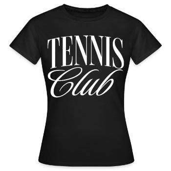 Tennis Club - T-shirt Femme - noir - Devant - AI Model Female 172 dark (172cm)